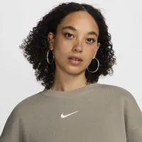 Nike Sportswear Phoenix Fleece жіноча оверсайз Crew-Neck світшот колір зелений