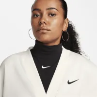 Nike Sportswear Phoenix Fleece женская Over-оверсайз Cardigan цвет белый