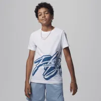 Nike Jordan Mesh Flight Big Kids' Graphic T-Shirt White