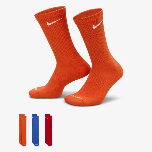 Nike Everyday Plus Cushioned тренировочные Crew носки (3 пары) многоцветный