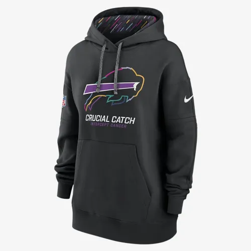 Buffalo Bills Crucial Catch Club женская Nike NFL Pullover Толстовка с капюшоном цвет черный