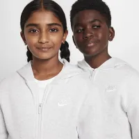 Nike Sportswear Club Fleece Big детские Full-Zip Толстовка с капюшоном цвет коричневый