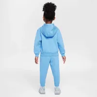 Nike Full-Zip Club комплект Toddler 2-Piece Толстовка з капюшоном комплект блакитний