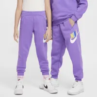 Nike Club Fleece Big дитячі Joggers колір фіолетовий