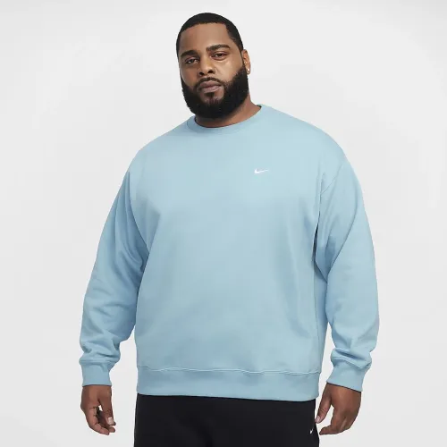 Nike Solo Swoosh мужские Fleece Crew синий
