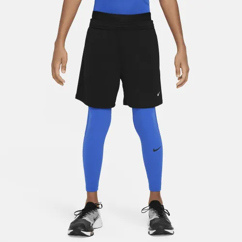 Nike Pro Dri-FIT Big дитячі (для хлопчиків) Tights блакитний