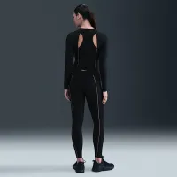 Nike One жіноча Dri-FIT Long-Sleeve Top колір чорний