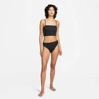 Nike женская Bandeau Midkini Swim Top цвет черный