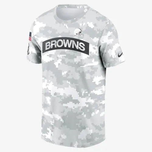 Cleveland колір коричневийs Salute to Service Edge Arch чоловічі Nike Dri-FIT NFL футболка колір білий