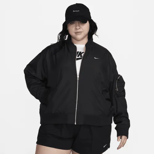 Nike Sportswear Essential женская оверсайз Bomber Куртка (большие размеры) цвет черный