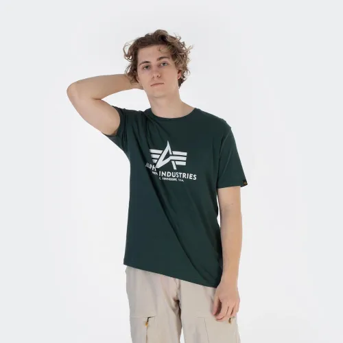 Футболка Alpha Industries Basic футболка 100501610 - зеленая