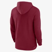 Stanford Cardinal Sideline мужские Nike Dri-FIT College Long-Sleeve Hooded Top цвет красный