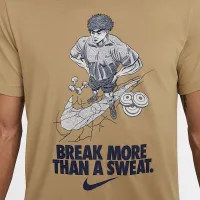 Nike мужские Dri-FIT Fitness футболка цвет коричневый