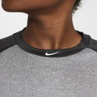 Nike Pro Big дитячі Dri-FIT 3/4-Sleeve Top колір чорний