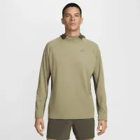 Nike Trail чоловічі Dri-FIT UV Long-Sleeve Hooded Running Top колір коричневий