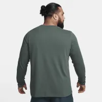 Nike чоловічі Dri-FIT Long-Sleeve Fitness футболка колір зелений