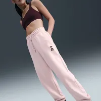 Nike Sportswear Phoenix Fleece женская С высокой Талией оверсайз Pants Pink