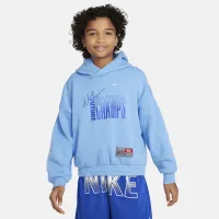 Nike Culture of баскетбольные Big детские Pullover Fleece Толстовка с капюшоном синий