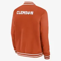Clemson Tigers Sideline мужские Nike College Full-Zip Bomber Куртка Orange