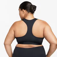 Nike Swoosh Medium Support женская Padded Sports Bra (большие размеры) цвет черный