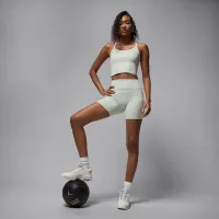 Nike Jordan Sport жіноча Dri-FIT Ribbed Tank Top колір сірий