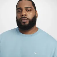Nike Solo Swoosh мужские Fleece Crew синий