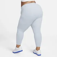 Nike Zenvy женская Gentle-Support С высокой Талией 7/8 Leggings (Plus Size) синий