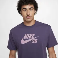 Nike SB мужские Logo Skate футболка цвет фиолетовый