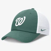 Washington Nationals Bicoastal Club мужские Nike MLB Trucker Adjustable Hat цвет зеленый