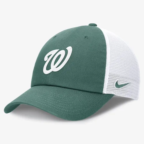 Washington Nationals Bicoastal Club мужские Nike MLB Trucker Adjustable Hat цвет зеленый