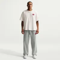 Nike Solo Swoosh мужские Fleece Open-Hem Pants цвет серый