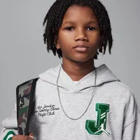 Nike Jordan Big дитячі Court of Legends Pullover Толстовка з капюшоном колір сірий