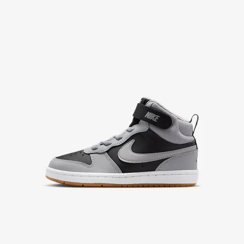 Nike Court Borough Mid 2 Little детские Кроссовки цвет черный
