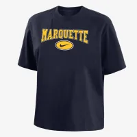 Marquette женская Nike College Boxy футболка синий