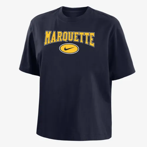 Marquette женская Nike College Boxy футболка синий