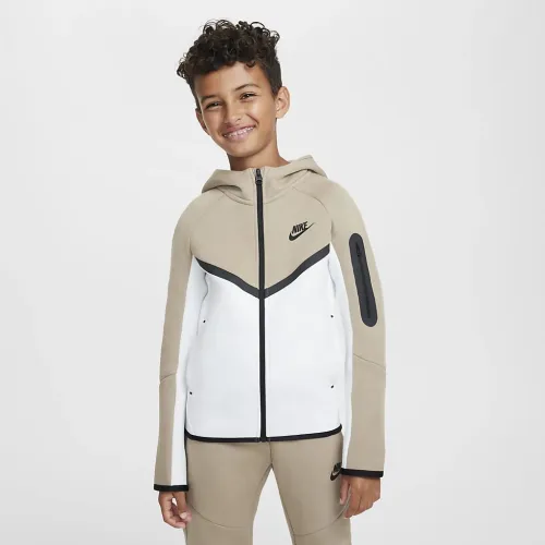 Nike Sportswear Tech Fleece Big дитячі Full-Zip Толстовка з капюшоном колір білий