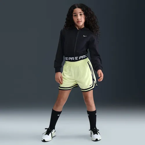 Nike Pro Fleece Big детские (Girls') Dri-FIT Full-Zip Толстовка с капюшоном цвет черный