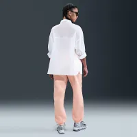 Nike Sportswear Phoenix Fleece женская С высокой Талией оверсайз Sweatpants Pink