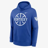 Kentucky Wildcats Club баскетбольные Icon мужские Nike College Pullover Толстовка с капюшоном синий