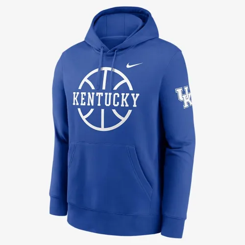 Kentucky Wildcats Club баскетбольні Icon чоловічі Nike College Pullover Толстовка з капюшоном блакитний