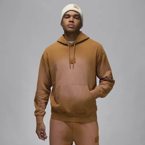 Nike Jordan Flight Fleece чоловічі Pullover Толстовка з капюшоном колір коричневий