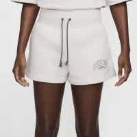 Nike Sportswear Phoenix Fleece жіноча З високою талією шорти колір сірий