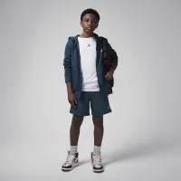 Nike Jordan Dri-FIT MJ Sport Big дитячі Statement Hoop Fleece Full-Zip Толстовка з капюшоном колір зелений