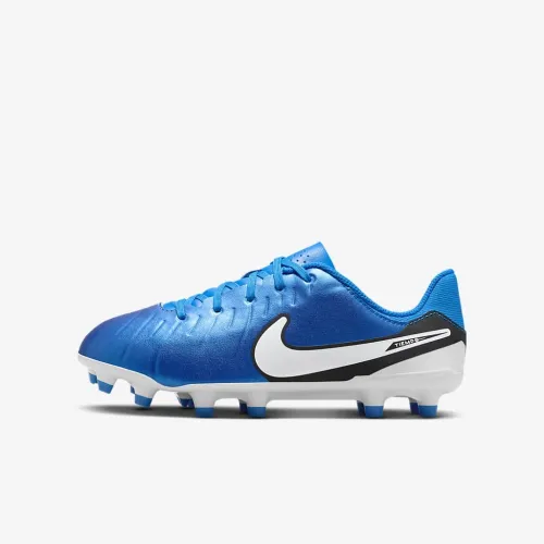 Nike Jr. Tiempo Legend 10 Academy Little/Big детские Multi-Ground Low-Top футбольные бутсы синий