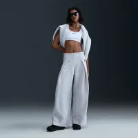 Nike Sportswear Tech Fleece жіноча З високою талією Pleated Pants колір сірий