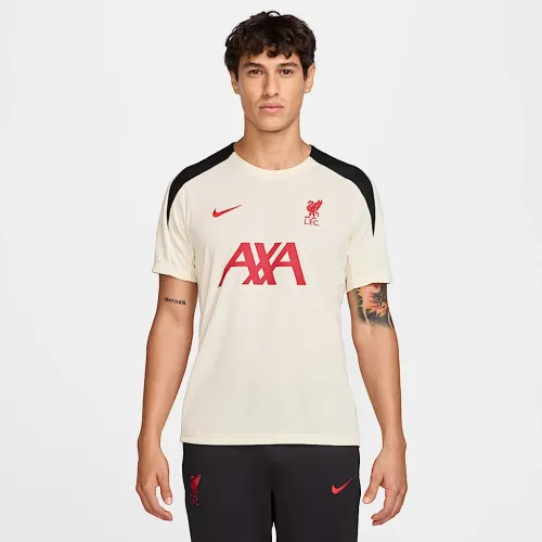 Liverpool FC Strike Special Edition чоловічі Nike Dri-FIT Soccer Short-Sleeve Knit Top колір білий