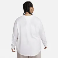 Nike Sportswear жіноча Long-Sleeve футболка (великі розміри) колір білий
