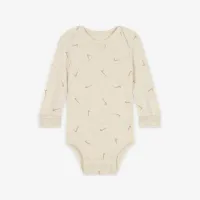 Nike Baby Essentials Baby (0-9M) Long Sleeve Bodysuits (3 Pack) цвет коричневый