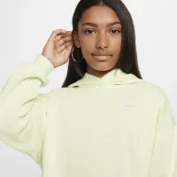 Nike Sportswear Club Fleece Big детские оверсайз Pullover Толстовка с капюшоном цвет зеленый