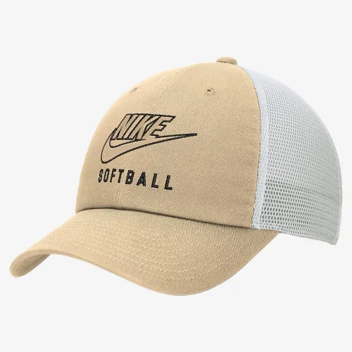 Nike Club Unstructuцвет красный Softball Swoosh Trucker Cap Yellow